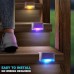 4pcs Solar Step Lights Outdoor LED Deck Stair Lights Waterproof LED for Garden Fence Step Railing Stairs Yard Patio Pathway Holiday Light