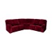 L Shape Sectional Recliner Sofa Covers Corner Sofa Velvet Stretch Reclining Couch Covers for Reclining Sofa Soft Washable(4 Backrest Cover & Seat Cover,1 Coner Sofa Cover, 2 Armrest Cover)