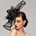 Flowers Feather Net Kentucky Derby Hat Fascinators Headpiece with Feather Floral 1PC Horse Race Ladies Day Melbourne Cup Headpiece