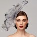 Flowers Feather Net Kentucky Derby Hat Fascinators Headpiece with Feather Floral 1PC Horse Race Ladies Day Melbourne Cup Headpiece