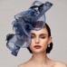 Flowers Feather Net Kentucky Derby Hat Fascinators Headpiece with Feather Floral 1PC Horse Race Ladies Day Melbourne Cup Headpiece