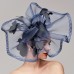 Flowers Feather Net Kentucky Derby Hat Fascinators Headpiece with Feather Floral 1PC Horse Race Ladies Day Melbourne Cup Headpiece