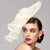 Flowers Feather Net Kentucky Derby Hat Fascinators Headpiece with Feather Floral 1PC Horse Race Ladies Day Melbourne Cup Headpiece