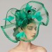 Flowers Feather Net Kentucky Derby Hat Fascinators Headpiece with Feather Floral 1PC Horse Race Ladies Day Melbourne Cup Headpiece