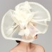 Flowers Feather Net Kentucky Derby Hat Fascinators Headpiece with Feather Floral 1PC Horse Race Ladies Day Melbourne Cup Headpiece