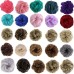 european and american style wig hair ring ball head female simulation wig hair accessories natural flower bud head wig hair bag factory wholesale