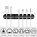 Black Adhesive Holder Organizer USB Cable Desktop Tidy Management Clips Cable Clip Cable Winder 7/5/3 Holes