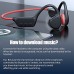 Bone Conduction Earphones Bluetooth Wireless IPX8 Waterproof MP3 Player Hifi Ear-hook Headphone With Mic & 32GB Memory Headset For Swimming