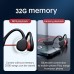 Bone Conduction Earphones Bluetooth Wireless IPX8 Waterproof MP3 Player Hifi Ear-hook Headphone With Mic & 32GB Memory Headset For Swimming