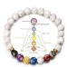 7 Chakra Reiki Healing Stone Bracelet Yoga Balance Energy Imitate Volcanic Stone Beads Jewelry Handmade DIY Beaded Bracelets