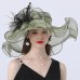 Tulle Hat Fashion Vintage Style Elegant Luxurious Organza Hats Headwear with Bowknot Flower Trim 1 PC Wedding Horse Race Melbourne Cup Ladies Day Headpiece