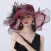 Tulle Hat Fashion Vintage Style Elegant Luxurious Organza Hats Headwear with Bowknot Flower Trim 1 PC Wedding Horse Race Melbourne Cup Ladies Day Headpiece