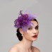 Elegant Feather Net Fascinators Hats with Feathers Fur Floral 1PC Special Occasion Kentucky Derby Horse Race Ladies Day Headpiece