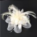 Elegant Feather Net Fascinators Hats with Feathers Fur Floral 1PC Special Occasion Kentucky Derby Horse Race Ladies Day Headpiece