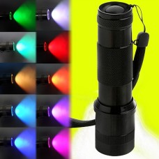 LED Flashlight Emergency Handheld Flashlight 10 Colors for Outdoor Camping