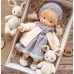 Cotton Body Waldorf Doll Doll Artist Handmade Mini Dress Up Doll Diy（Accessory bear not included）