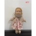 Cotton Body Waldorf Doll Doll Artist Handmade Mini Dress Up Doll Diy（Accessory bear not included）