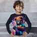 Boys 3D Graphic Animal Tiger T shirt Tee Long Sleeve 3D Print Summer Spring Fall Sports Fashion Streetwear Polyester Kids 3-12 Years Outdoor Casual Daily Regular Fit