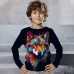 Boys 3D Graphic Animal Tiger T shirt Tee Long Sleeve 3D Print Summer Spring Fall Sports Fashion Streetwear Polyester Kids 3-12 Years Outdoor Casual Daily Regular Fit