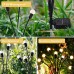 Firefly Garden Lights Solar Outdoor Solar Firefly Lights Outdoor Waterproof Swaying Solar Garden Lights Solar Powered Firefly Lights Swaying Solar Lights Outdoor Waterproof RGB Color warm white 10 LED