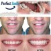 Simulation Braces Silicone Simulation Braces Teeth Smile,Bite-Tooth veneers-Upper and Lower Teeth are Used for whitening Teaching to Cover Imperfect Teeth and Make You Smile Instantly and Confidently