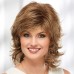 Phoebe WhisperLite Wig Flirty Mid-Length Wig with Face-Framing Fringe and Soft Waves / Multi-Tonal Shades of Blonde Silver Brown and Red