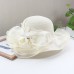 Hats Headwear Straw Hats Tulle Linen / Polyester Blend Bucket Hat Straw Hat Sun Hat Casual Holiday Kentucky Derby Melbourne Cup Vintage Style Elegant With Feather Appliques Headpiece Headwear