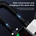 3-in-1 66W Super Fast Charging Cable For Apple Android Type C Cable Car Data Cable Fast Charge Cord For Huawei OPPO Xiaomi Vivo Plus Mobile Phone