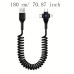 3-in-1 66W Super Fast Charging Cable For Apple Android Type C Cable Car Data Cable Fast Charge Cord For Huawei OPPO Xiaomi Vivo Plus Mobile Phone