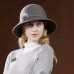 Hats 100% Wool Bowler / Cloche Hat Casual Holiday Elegant Wedding With Rhinestone Feather Headpiece Headwear