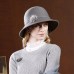 Hats 100% Wool Bowler / Cloche Hat Casual Holiday Elegant Wedding With Rhinestone Feather Headpiece Headwear