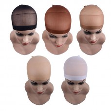 Wig Caps for Women Mixed Material Stocking Wig Cap Extension Connectors Easy to Carry / Durable Christmas / Halloween / Daily Basic / Fashion Nude Dark Brown2 Brown 2 pcs