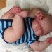 22inch Sleeping Joseph Already Painted Full Body Silicone Vinyl Reborn Baby Doll Lifelike Soft Touch Bath Toy 3D Skin