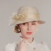 Elegant Lady Hats with Flower / Pure Color / Lace Side 1PC Casual / Tea Party / Melbourne Cup Headpiece