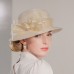 Elegant Lady Hats with Flower / Pure Color / Lace Side 1PC Casual / Tea Party / Melbourne Cup Headpiece