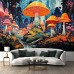 Fantasy Mushroom Land Hanging Tapestry Wall Art Trippy Large Tapestry Mural Decor Photograph Backdrop Blanket Curtain Home Bedroom Living Room Decoration