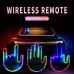 Led RGB Finger Lights Illuminated Gesture Light Car Finger Lamp with Remote Color Changing