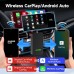 CarlinKit 5.0 CarPlay Android Auto Wireless Adapter Portable Dongle for OEM Car Radio with Wired CarPlay/Android Auto 2023 Newest CPC200-2AIR Available for Android Phones and iPhones