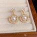 Women's Zircon Drop Earrings Fine Jewelry Classic Precious Elegant Stylish Earrings Jewelry Gold For Gift Festival 1 Pair