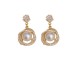 Women's Zircon Drop Earrings Fine Jewelry Classic Precious Elegant Stylish Earrings Jewelry Gold For Gift Festival 1 Pair