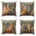 Medieval Grape Double Side Pillow Cover 4PC Soft Decorative Square Cushion Case Pillowcase for Bedroom Livingroom Sofa Couch Chair