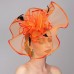 Elegant & Luxurious Feather Linen Rayon Kentucky Derby Hat Fascinators Headpiece with Feather Floral Flower 1PC Melbourne Cup Wedding Horse Race Ladies Day Headpiece