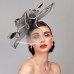 Elegant & Luxurious Feather Linen Rayon Kentucky Derby Hat Fascinators Headpiece with Feather Floral Flower 1PC Melbourne Cup Wedding Horse Race Ladies Day Headpiece