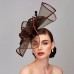 Elegant & Luxurious Feather Linen Rayon Kentucky Derby Hat Fascinators Headpiece with Feather Floral Flower 1PC Melbourne Cup Wedding Horse Race Ladies Day Headpiece