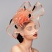 Elegant & Luxurious Feather Linen Rayon Kentucky Derby Hat Fascinators Headpiece with Feather Floral Flower 1PC Melbourne Cup Wedding Horse Race Ladies Day Headpiece