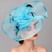 Elegant & Luxurious Feather Linen Rayon Kentucky Derby Hat Fascinators Headpiece with Feather Floral Flower 1PC Melbourne Cup Wedding Horse Race Ladies Day Headpiece