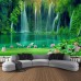 Magnificent Waterfall Forest Scenery Tapestry Art Decoration Curtain Hanging Family Bedroom Living Room Decoration