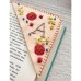 Personalized Hand Embroidered Corner Bookmark, 26 Letters Cute Flower Letter Embroidery Bookmarks, Felt Triangle Page Corner Handmade Bookmark, Felt Triangle Bookmark, Bookmarks for Book Lovers