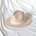 Hats Wool Acrylic Fedora Hat Formal Wedding Cocktail Royal Astcot Simple With Pure Color Headpiece Headwear