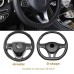 3 Pcs Car Universal Steering Wheel Cover Anti-SlipEmbossing Leather Auto Steering Wheel Cover